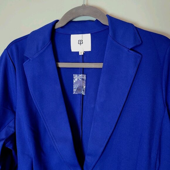 Betabrand Transcendent Blazer Womens Size 3X Royal Blue Stretch Office New - Picture 4 of 8